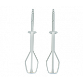 2 rosa Plastik-Rührbesen