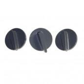 Grauer Knopf x3