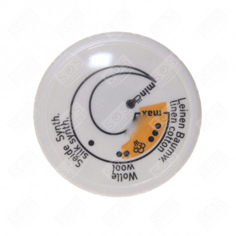 WEISSER THERMOSTATKNOPF BÜGELEISEN, DAMPFBÜGELSTATION - CS-00098262