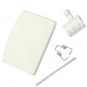 Bullaugen-Griff weiß