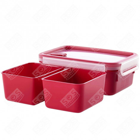 SPEZIAL-MIKROWELLENBOX ROT MIT MASTERSEAL-FÄCHERN 1,2 L ZUBEHÖR UND PFLEGEPRODUKTE - K3102412