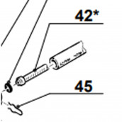 PFA-Schlauch D 4/2,5x150 Kennzeichnung 42*