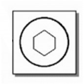 Kleiner sechskantiger Aufsatz