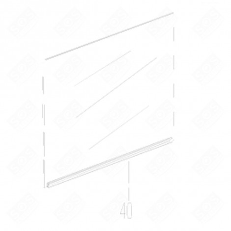 INNERE SCHEIBE (POSITION 40) 520X400 MM BACKOFEN, KÜCHENHERD - 290440377