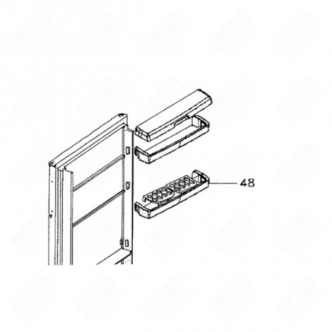 MITTLERES TÜRFACH KÜHLSCHRANK, GEFRIERSCHRANK - FA2U018B9