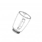 Glas-Mixer-Behälter