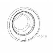 Bullaugentür komplett Pos. 104 0, original