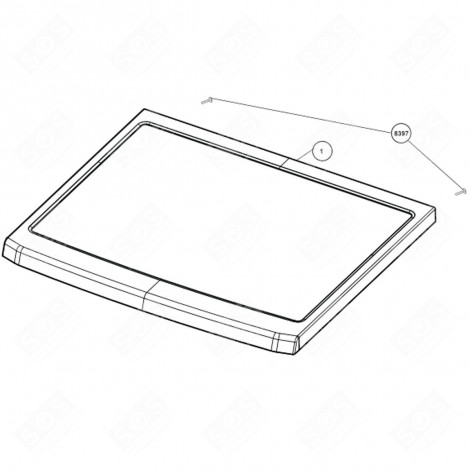 DECKEL (BEZUGSPUNKT 1) WASCHMASCHINE - 2938800100