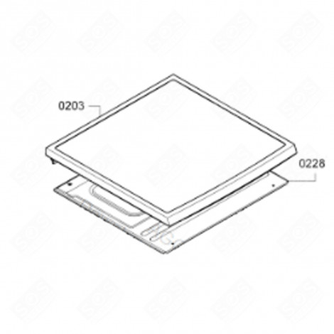 DECKEL (KENNZEICHNUNG 0203) ORIGINAL WASCHMASCHINE - 00770299, 770299