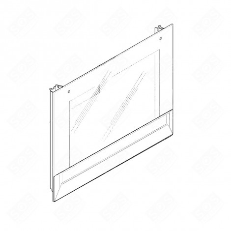 ORIGINALE FRONTSCHEIBE BACKOFEN, KÜCHENHERD - 00476988