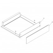 Vorderpaneel Schublade schwarz (Referenz 2)