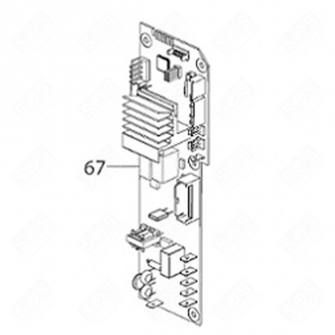 LEISTUNGSMODUL (KENNZEICHNUNG 67) KAFFEEMASCHINE, ESPRESSOMASCHINE - 569658