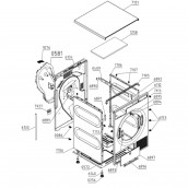 Rückwandabdeckung mit Dichtung (Kennzeichen 0581)
