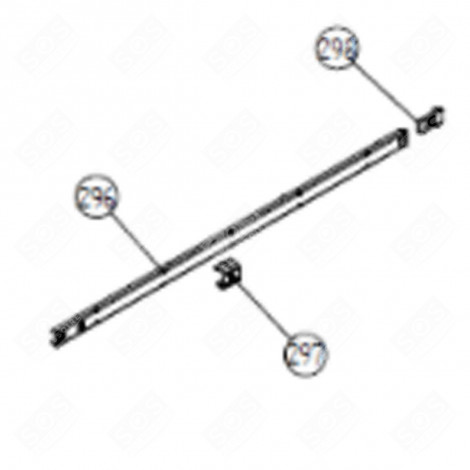 OBERFÜHRUNGSSCHIENENFÜHRUNGSKORB (KENNZEICHNUNG 297) GESCHIRRSPÜLER, SPÜLMASCHINE - 476782