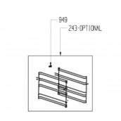 Rechte Seitenabstellfläche + Teleskopführung (Kennung 243)