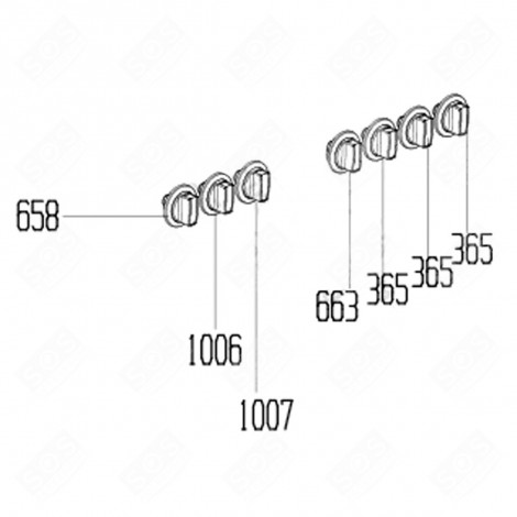 THERMOSTAT-STEUERUNG (KENNZEICHEN 1007) BACKOFEN, KÜCHENHERD - 250315620