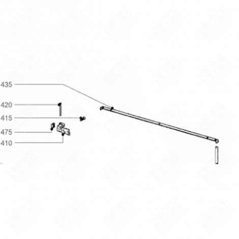 ALUMINIUM-RAHMENVERKLEIDUNG (BEZUGSPUNKT 435) KÜHLSCHRANK, GEFRIERSCHRANK - 9911408