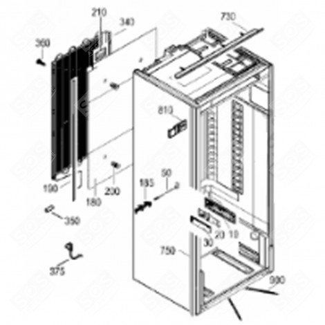AUSGLEICHSDICHTUNG 1338 MM WEISS 744 (KENNZEICHEN 750) KÜHLSCHRANK, GEFRIERSCHRANK - 7643078