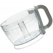 Zerkleinerer-Schüssel ohne Deckel (grauer Kunststoff- oder Metallgriff)