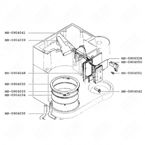 ELEKTRONISCHE KARTE (KENNZEICHNUNG MS-0906328) KAFFEEMASCHINE, ESPRESSOMASCHINE - MS-0906328