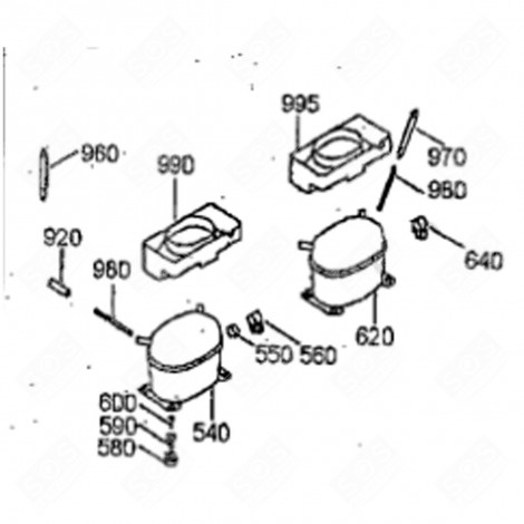 ABTAUBEHÄLTER (KENNUNG 990) KÜHLSCHRANK, GEFRIERSCHRANK - 7424317