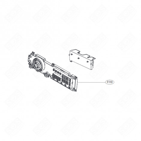 ELEKTRONIKPLATINE, ANZEIGEMODUL (KENNZ. F110) WASCHMASCHINE - EBR31484309