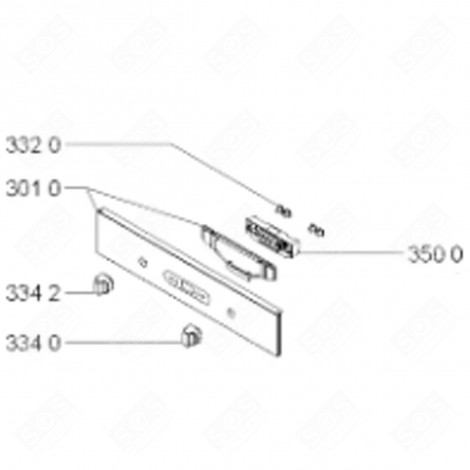 KNOPF IX (BEZUG 3340) BACKOFEN, KÜCHENHERD - 481010371120