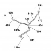 Rechte Sprühdüse (Bezug 811)