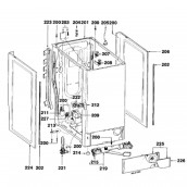 Netzteilabdeckung für Fagor-Waschmaschine (Kennzeichnung 209)