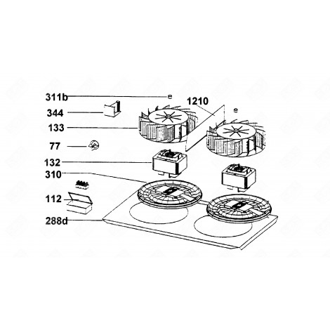 MOTOR (KENNZEICHNUNG 132) DUNSTABZUGSHAUBE - 91943439