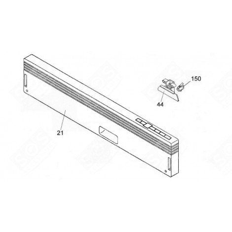 BEDIENFELD (KENNZEICHEN 21) GESCHIRRSPÜLER, SPÜLMASCHINE - 41902292