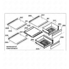 Zierleiste/Profilleiste Glas Nr.861