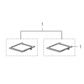 Glasablage oben (Gefrierteil), original