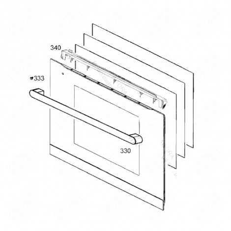 OBERPROFIL-KENNZEICHNUNG 340 BACKOFEN, KÜCHENHERD - 484F71