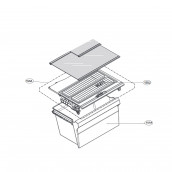 Deckel Gemüsefach unten (Kennzeichnung 154a)