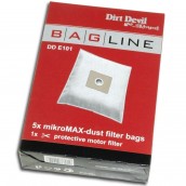 5er Pack Mikrofaser-Staubsaugerbeutel + Filter