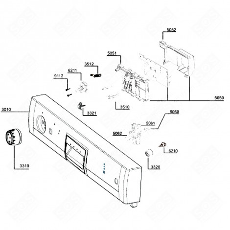 BLENDE (KENNZEICHNUNG 3010) GESCHIRRSPÜLER, SPÜLMASCHINE - 1780237200