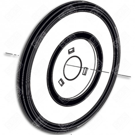 HINTERE ROLLE FÜR STAUBSAUGER (RECHTE ODER LINKE) STAUBSAUGER - AJW31561709