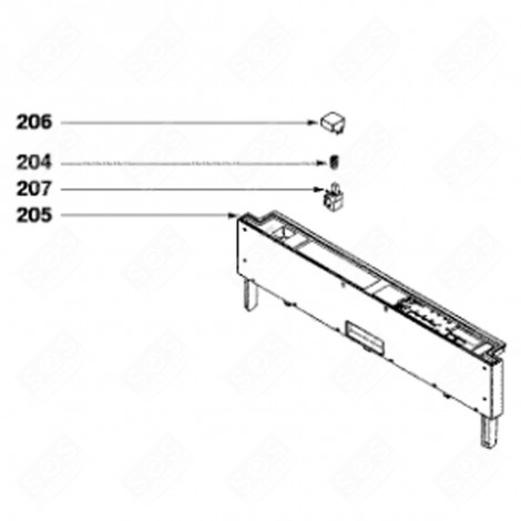 SCHRIFTZUG (KENNZEICHEN 205) GESCHIRRSPÜLER, SPÜLMASCHINE - 32X4347