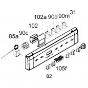 Druckknopf ab 07/14 (Kennzeichnung 105 f)