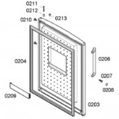 Gefrierfach-Tür (Kennzeichen 0203)