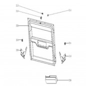 Gegentür + Untertür-Dichtung (Kennzeichnung 202)