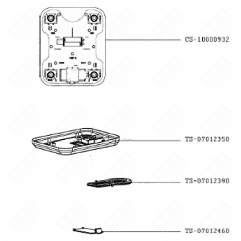 BATTERIEABDECKUNG (BEZUG TS-07012460) KLEINE HAUSHALTSGERÄTE - TS-07012460