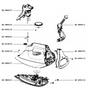 Vorderseite von Griff und Pumpe (Kennzeichnung RS-DW0475)