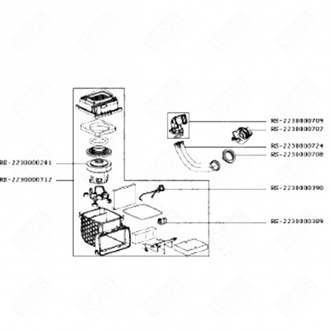 KOMPLETTER MOTORBLOCK (KENNZEICHNUNG RS-2230000712) STAUBSAUGER - RS-2230000712