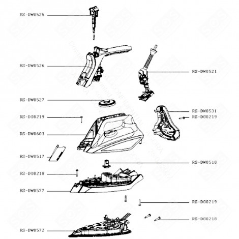 VORDERGRIFF UND PUMPE (RS-DW0526) BÜGELEISEN, DAMPFBÜGELSTATION - RS-DW0526