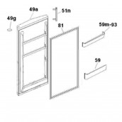 Kühlschranktür Dichtung (Kennzeichnung 81)