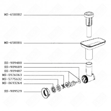 SCHNEIDEBRETT (KENNUNG MS-650001) KÜCHENMASCHINE - MS-650001