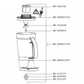 Mixer Schüssel nackt (ms-8080017477)