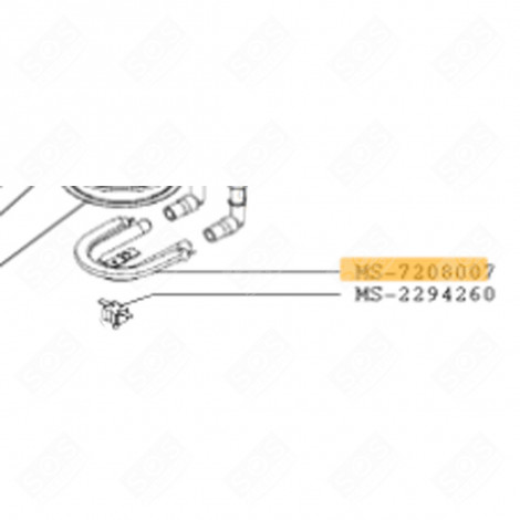 WIDERSTAND (KENNZEICHEN MS-7208007) KAFFEEMASCHINE, ESPRESSOMASCHINE - MS-7208007
